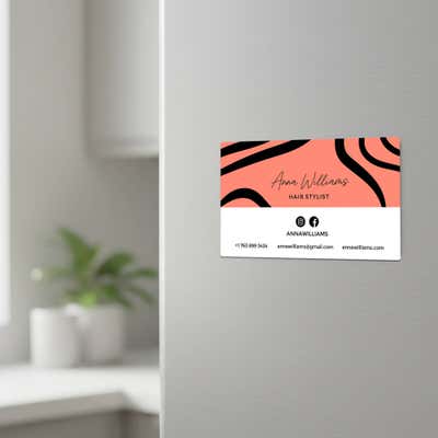 Custom Business Card Magnets - alternate view