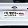 Pro America Anti-Biden bumper sticker on a white truck