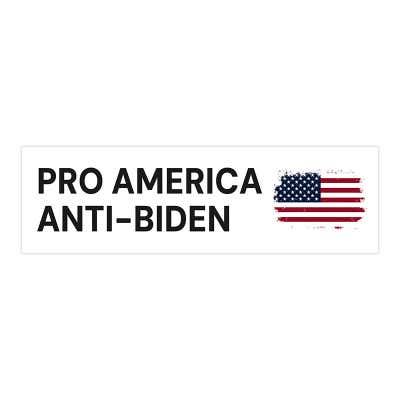 Anti-Biden Political Bumper Sticker