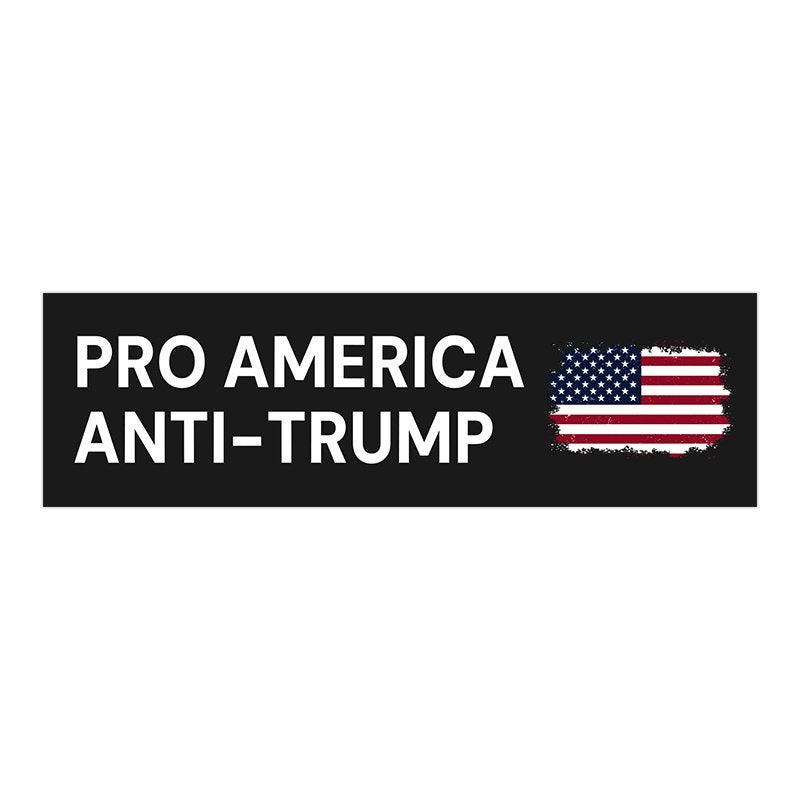 Anti-Trump Political Bumper Sticker