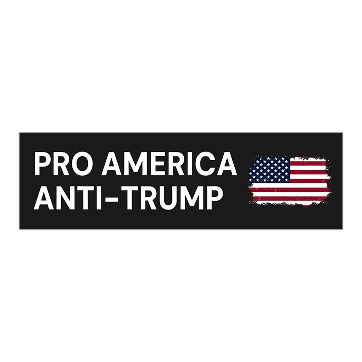 Anti-Trump Political Bumper Sticker