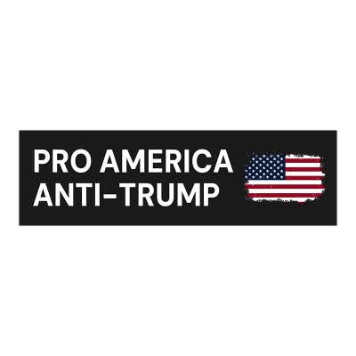 Anti-Trump Political Bumper Sticker
