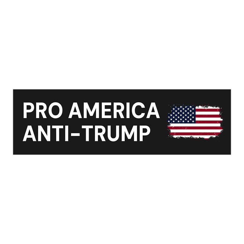 Anti-Trump Political Bumper Sticker