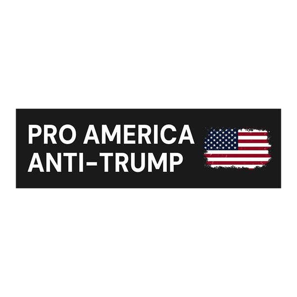 Anti-Trump Political Bumper Sticker