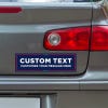 MAGA Custom Trump Bumper Sticker below a gray car's tail light