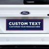 MAGA Custom Trump Bumper Sticker on a white truck