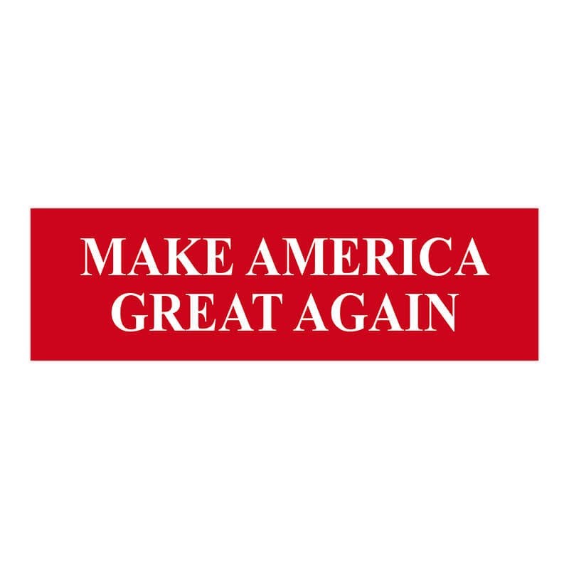 Make American Great Again Bumper Sticker | 3" x 10"