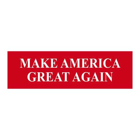 3" x 10" Make American Great Again Bumper Sticker