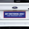 Any Functioning Adult Bumper Sticker on a white truck