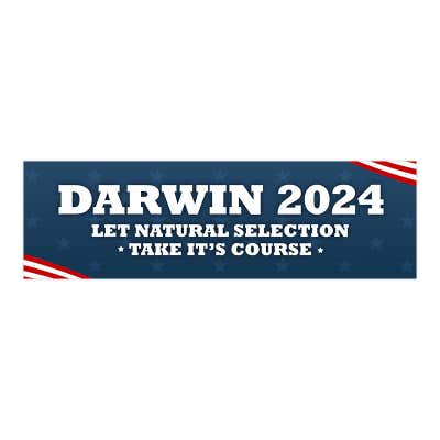 Darwin | Funny Political Bumper Sticker