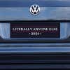 Literally Anyone Else Bumper Sticker on a gray car