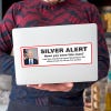 Silver Alert Political Bumper Sticker on a laptop