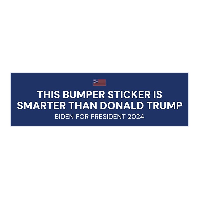 Smarter Than Trump | Funny Political Bumper Sticker