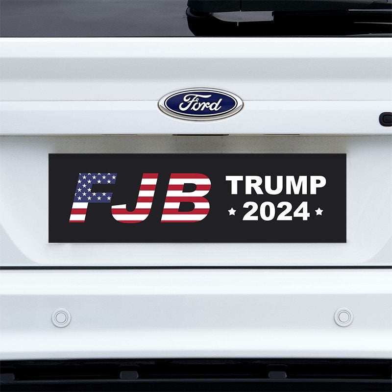 FJB Bumper Sticker on a white truck