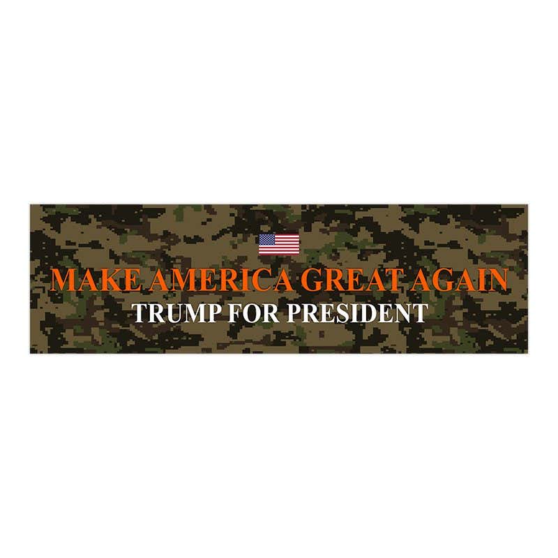 Camo MAGA | Trump Bumper Sticker