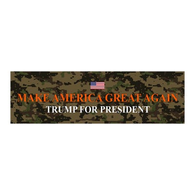 Camo MAGA | Trump Bumper Sticker