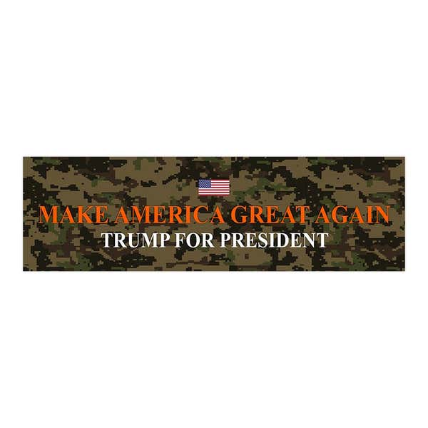 Camo MAGA | Trump Bumper Sticker
