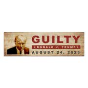 Trump MugShot Bumper Sticker – Guilty Trump for Prison
