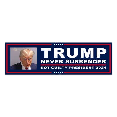 Pro-Trump Mug Shot Bumper Sticker