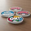 3" x 5" Black Border Oval Bumper Sticker
