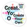 Create Your Own Round Full Color Bumper Sticker | Multiple Sizes