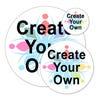 Create Your Own Round Full Color Bumper Sticker | Multiple Sizes