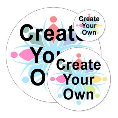 Create Your Own Round Full Color Bumper Sticker - alternate view