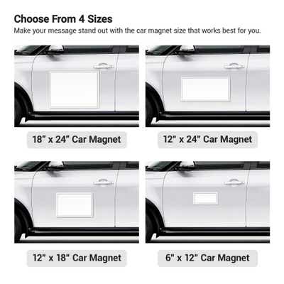 Custom Magnetic Signs - 12"x24" - alternate view