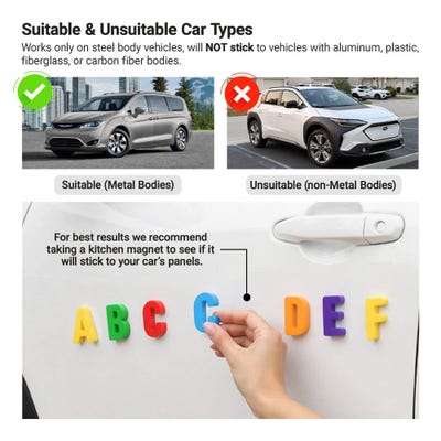 Personalized Logo 12" x 18" Car Magnet - alternate view