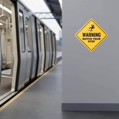 Custom Diamond Shaped Sign - alternate view