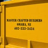 Company information stenciled onto a container