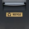 3x12 custom engraved brass sign for recycling 