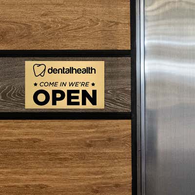 Horizontal Engraved 6" x 10" Heavy Brass Signs - alternate view