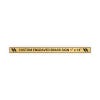 Horizontal Engraved Heavy Brass Signs 1" x 14"