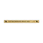 Horizontal Engraved 1" x 14" Heavy Brass Signs