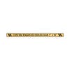 Horizontal Engraved Heavy Brass Signs 1" x 16"