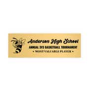  Custom Engraved Brass Plate- Up to 3" Tall