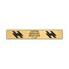 Horizontal Engraved Heavy Brass Signs 1" x 6"
