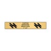 Horizontal Engraved Heavy Brass Signs 1" x 6"