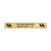 Horizontal Engraved Heavy Brass Signs 1" x 8"