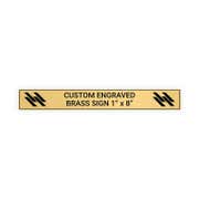 Horizontal Engraved 1" x 8" Heavy Brass Signs