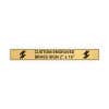 Horizontal Engraved Heavy Brass Signs 2" x 16"