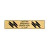 Horizontal Engraved Heavy Brass Signs 3" x 14"