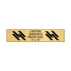 Horizontal Engraved Heavy Brass Signs 3" x 14"