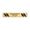 Horizontal Engraved Heavy Brass Signs 3" x 18"