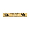 Horizontal Engraved Heavy Brass Signs 3" x 20"