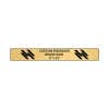Horizontal Engraved Heavy Brass Signs 3" x 22"