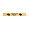 Horizontal Engraved Heavy Brass Signs 3" x 24"