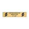 Horizontal Engraved Heavy Brass Signs 4" x 20"