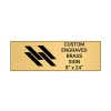 Horizontal Engraved Heavy Brass Signs 8" x 24"